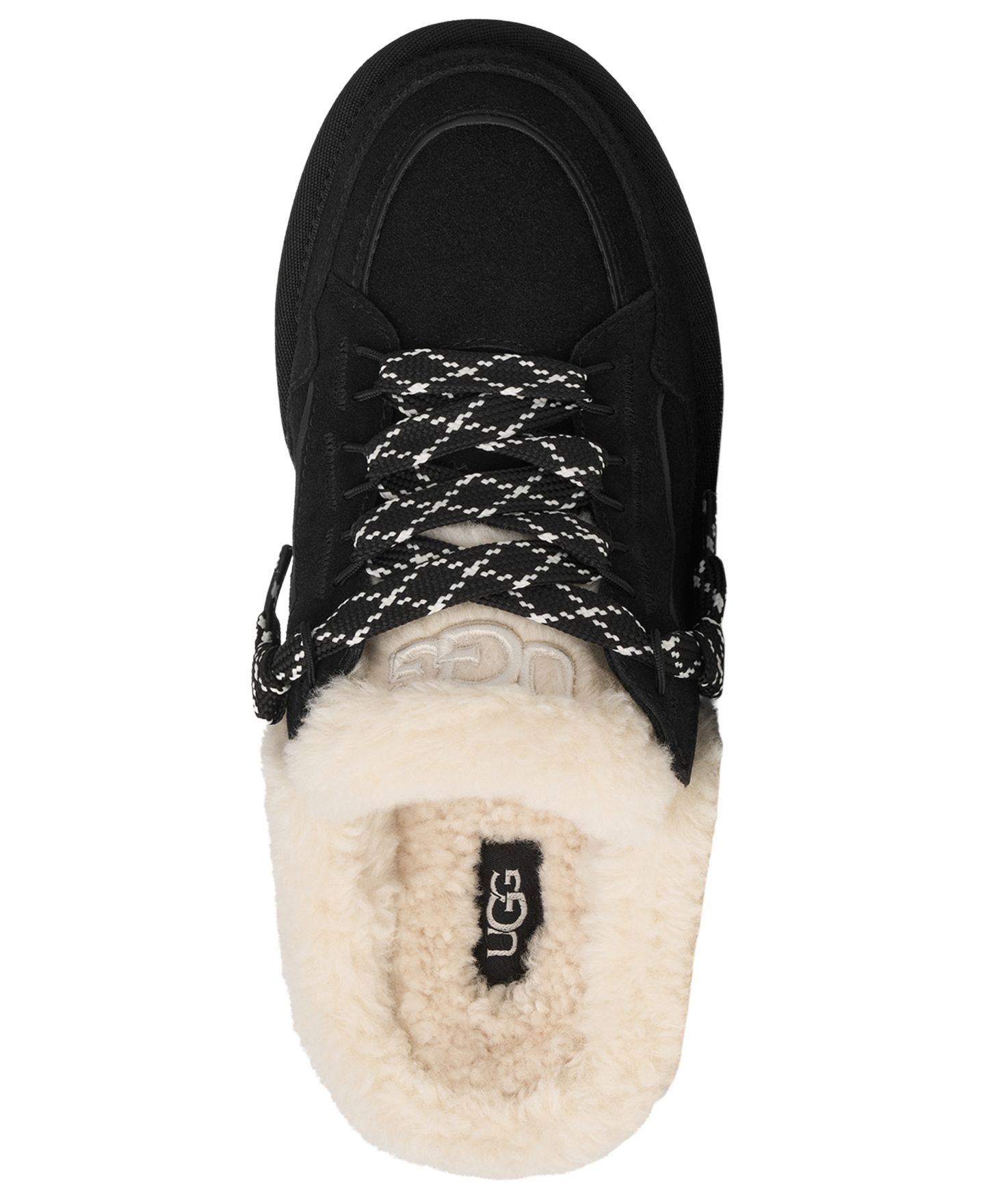 Женские сабо UGG® Lowmel Round Toe Mule, цвет: Чёрный — фото 4