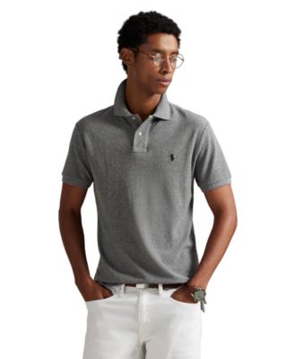 Men's Custom Slim-Fit Mesh Polo Shirt