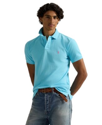 Polo Ralph Lauren Men's Custom Slim-Fit Mesh Polo Shirt - Macy's