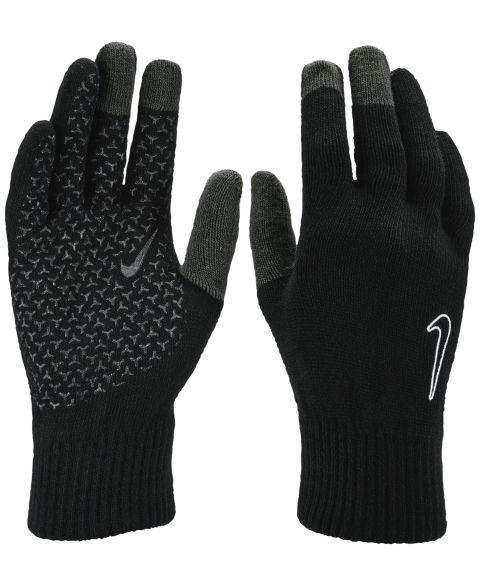 Перчатки Nike Unisex Knit Tech & Grip TG 2.0 Graphic, цвет: Чёрный / Антрацитовый