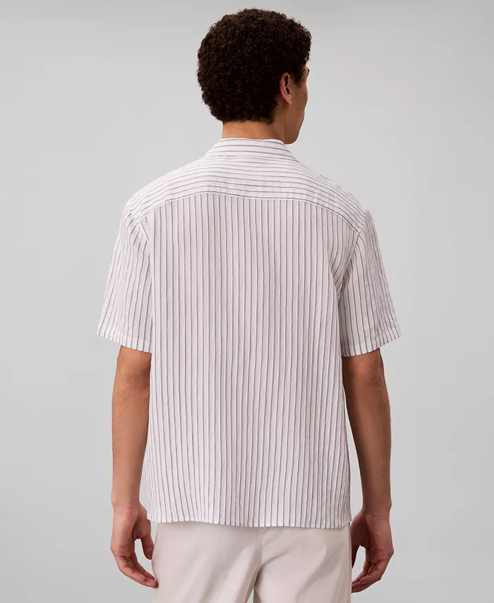 Men's Yarn-Dyed Stripe Classic-Fit Shirt - thumbnail 5