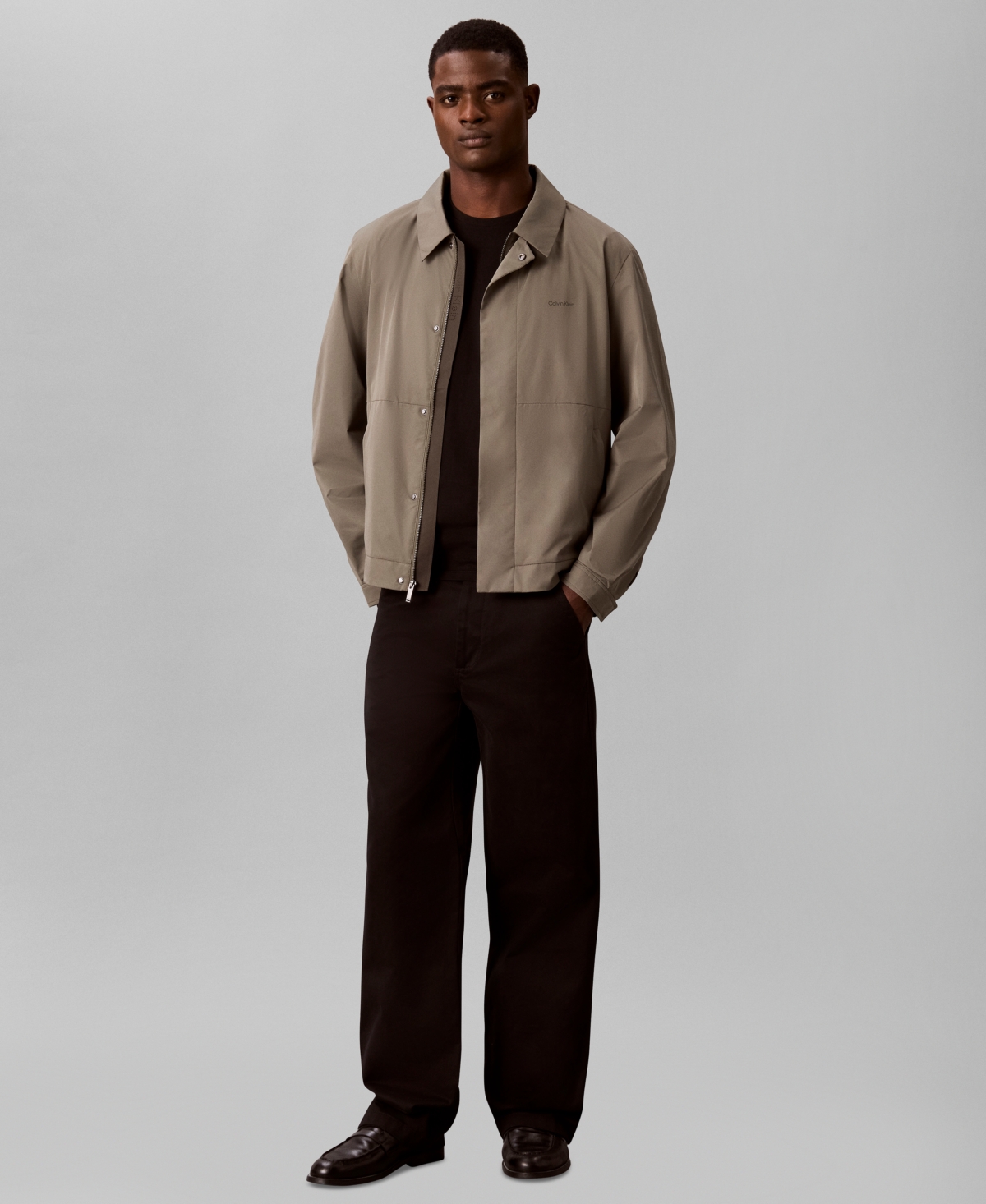 Calvin Klein Men's Nylon Classic Blouson Shirt Jacket