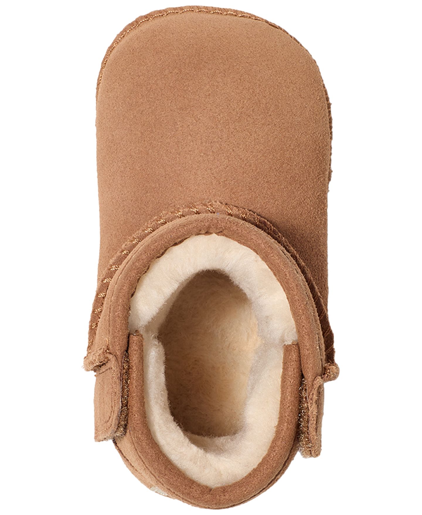 Ботинки UGG Classic Round Toe Booties для мальчиков-малышей, цвет: Каштановый — фото 4