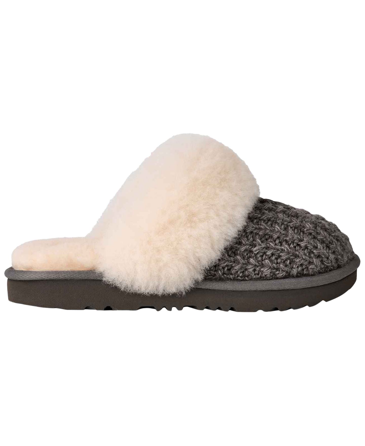 Тапочки UGG® Cozy II Knit Slip-On Slippers для девочек, цвет: Угольный — фото 2