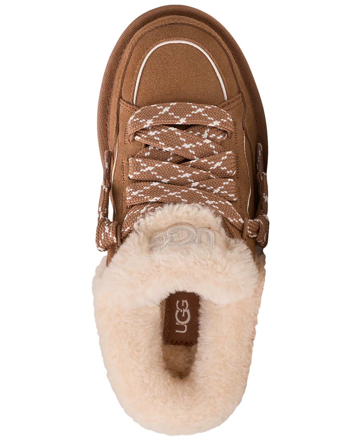 UGG® Детские кроссовки-мюли UGG Lowmel без застёжки, цвет: Каштановый — фото 4