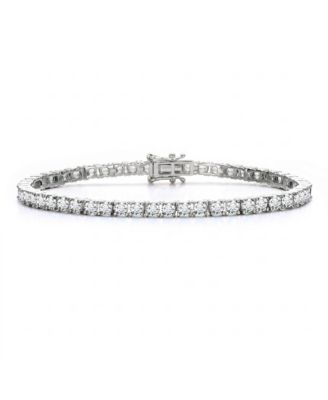 Exquisite 3MM Cubic Zirconia Slim Radiant Tennis Bracelet