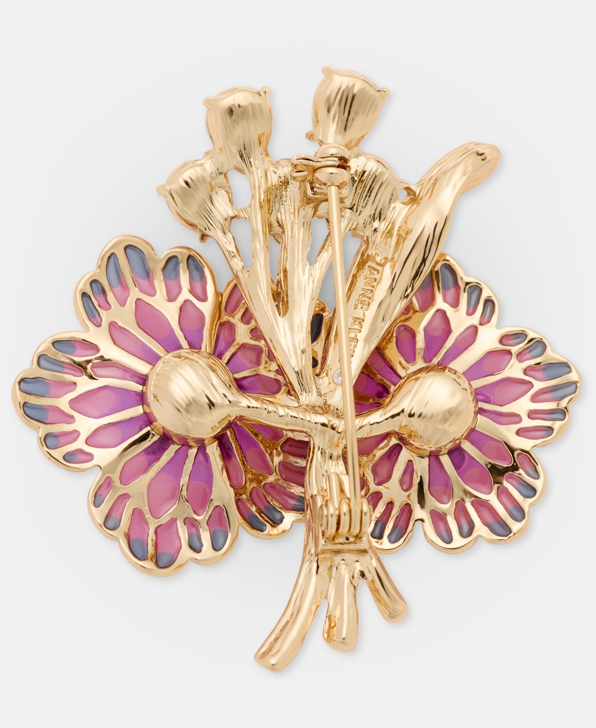 Anne Klein Crystal Flower Bouquet Pin
