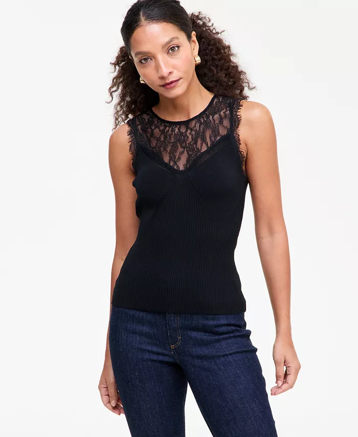 Women's Sleeveless Lace Sweater