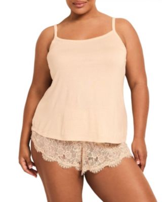 Plus Size Regin Cami and Shorts Set Lingerie