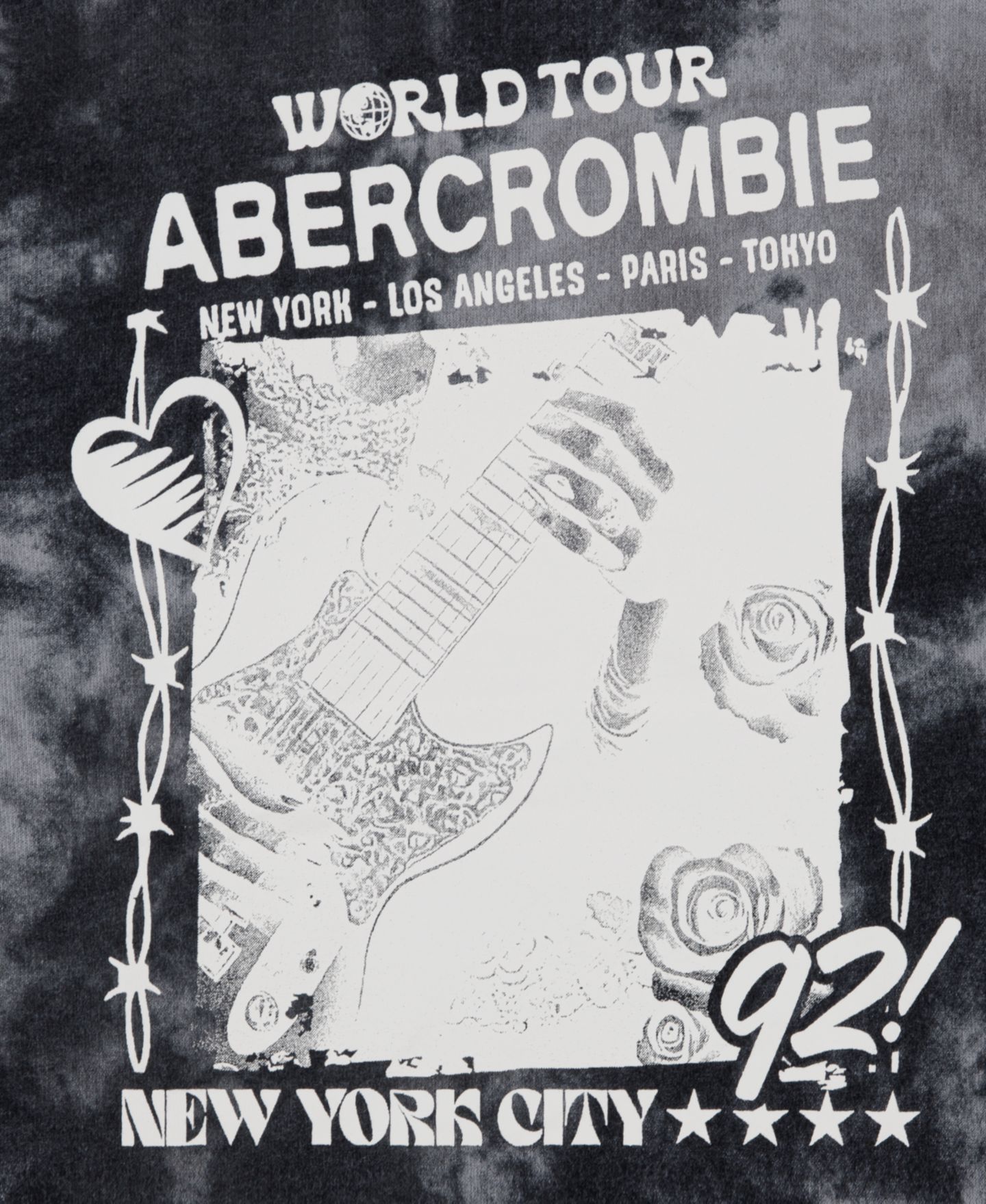 Футболка abercrombie kids Rocky Classic Short-Sleeve T-Shirt для девочек, цвет: Угольный — фото 3