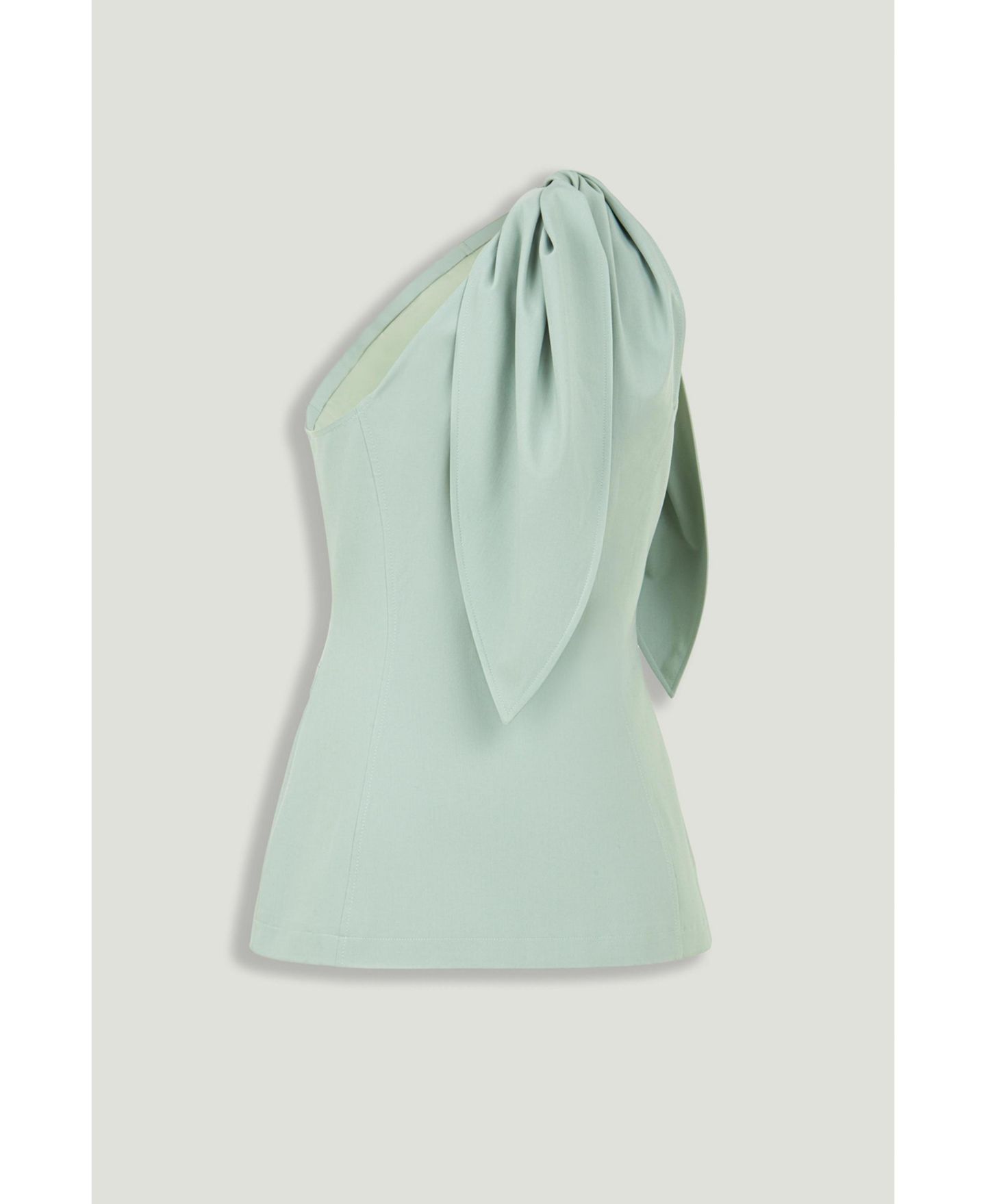 Женская блузка NOCTURNE Shoulder-Tie, цвет: Пастельный зелёный — фото 7