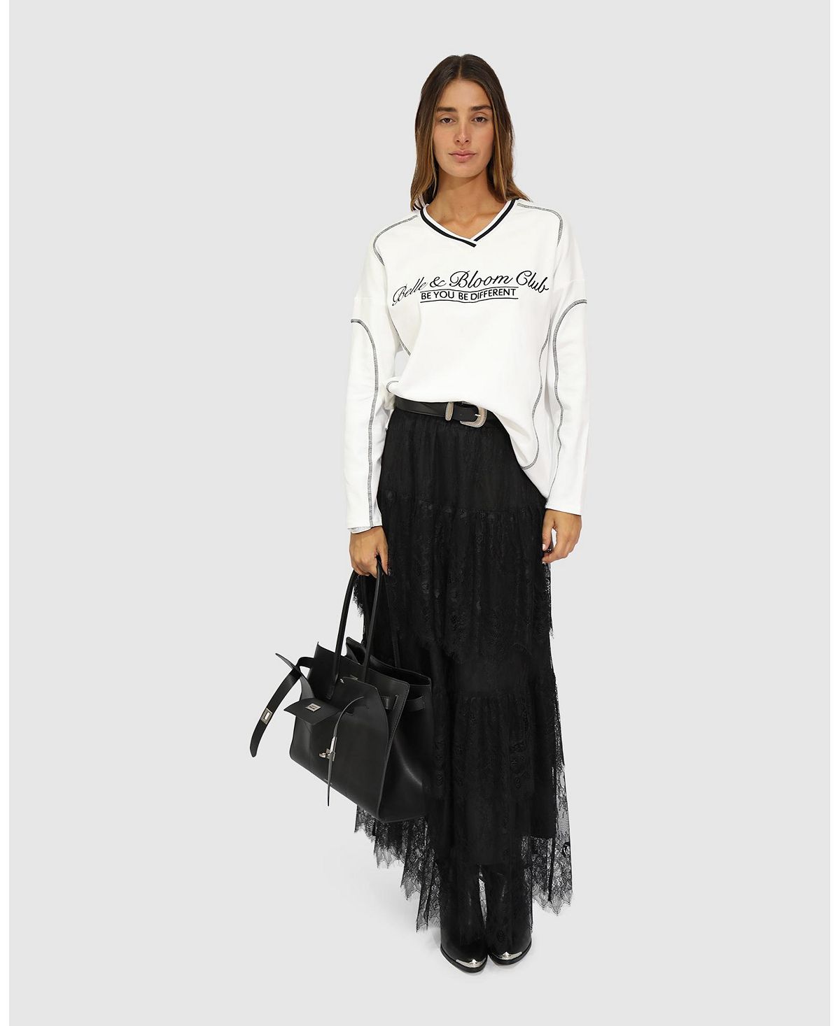 Belle & Bloom Women's Cool Shot Oversized T-Shirt view 5 — MAYCSS fashion products