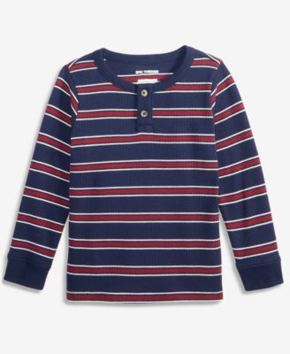 Toddler Boys' 12M-5T Striped Henley Thermal Shirt