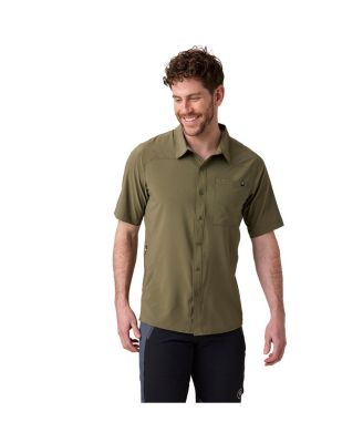 Men's Slickrock Button-Up Jersey Mountain Bike Jerseys Short Sleeve T-Shirt