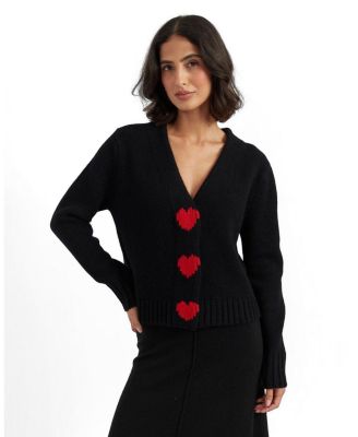 Women's Merino Heart Cardigan