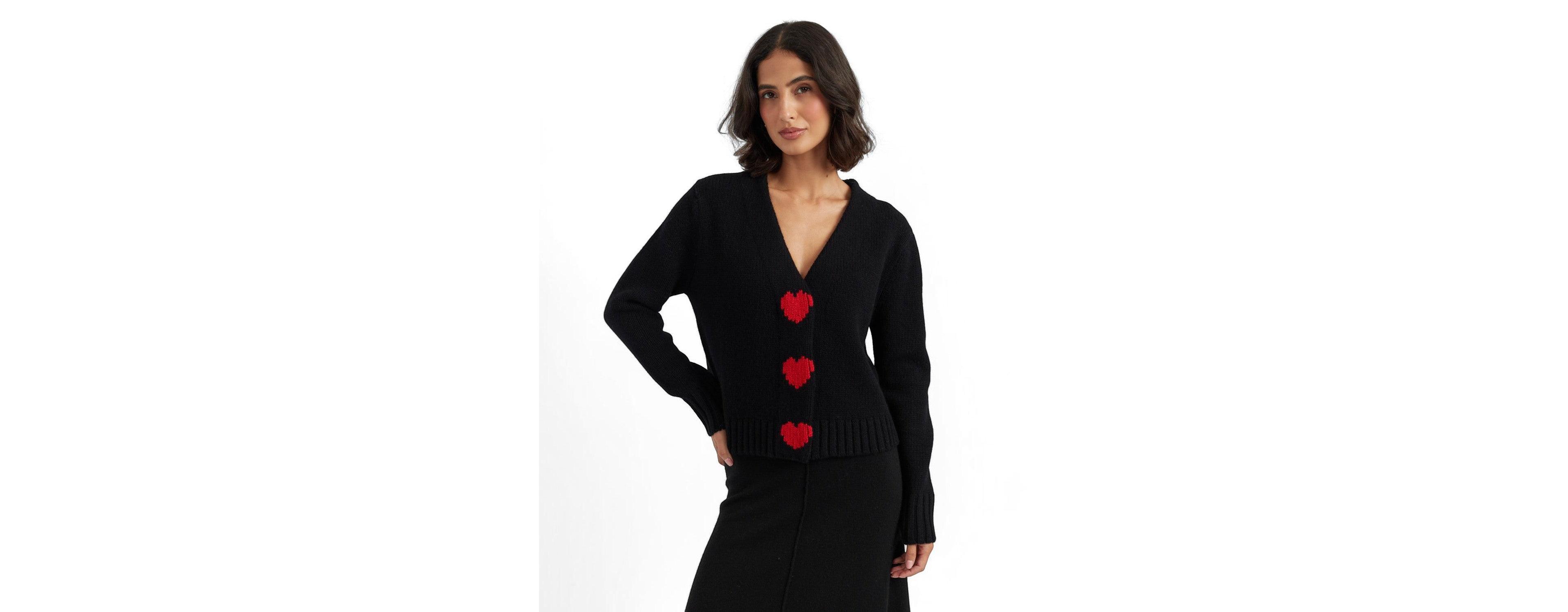 Chinti & Parker Women's Merino Heart Cardigan