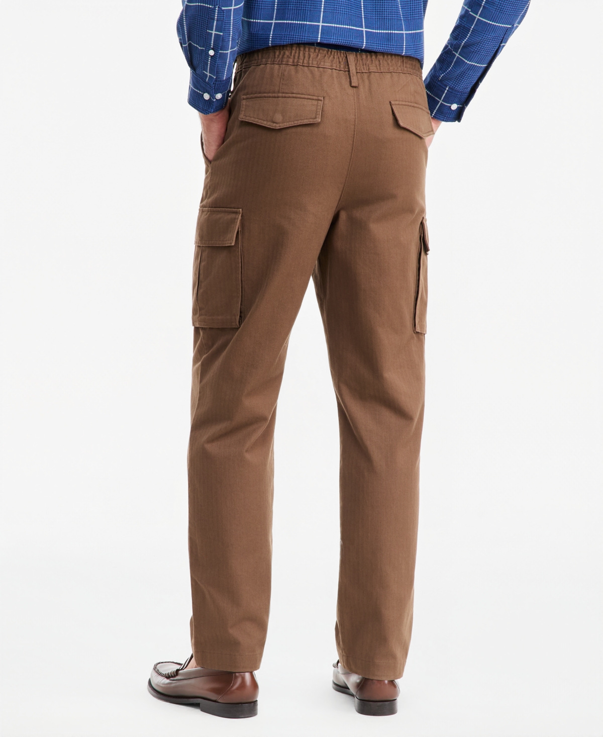 Club Room Men's Wide-Fit Dobby Stripe Cargo Pants, Macy's Exclusive