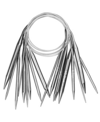 Circular Knitting Needles Set - Stainless Steel - 9 Pack (40-inch) for Blankets, Scarves, Sweaters - for Beginners