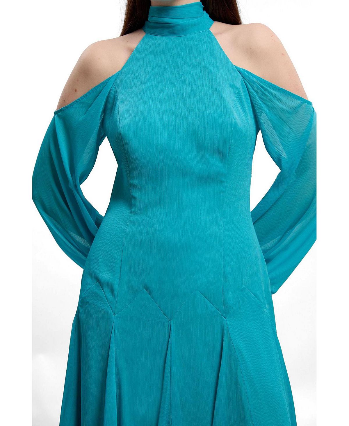 Karen Millen Women's Cold Shoulder Maxi Dress view 2 — MAYCSS fashion products