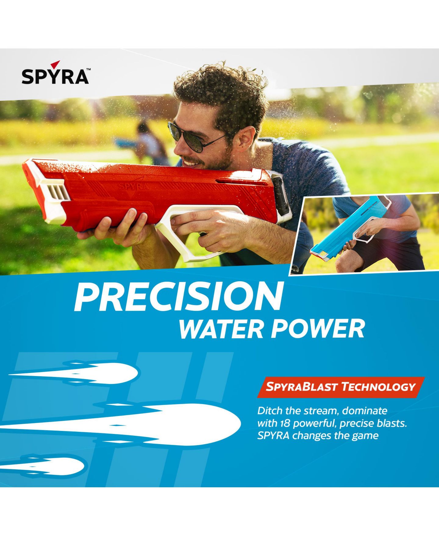 Детская игрушка SPYRA SpyraLX Manual Water Blaster with 18 Blasts, Ages 8+, цвет: Assorted Pre-Pack — фото 3