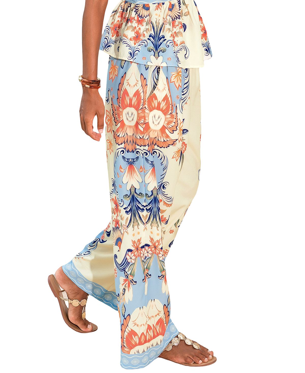Cupshe Women's Sensitive Soul Tropical Pants view 2 — MAYCSS fashion products