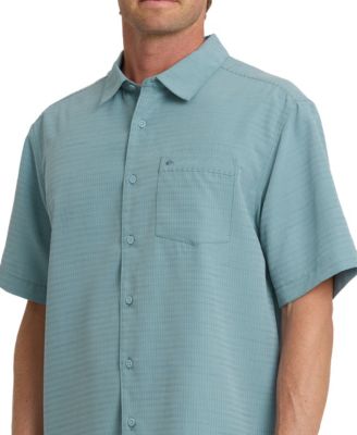 quicksilver dress shirts Quicksilver Long Sleeve Button Down Shirt Men's Large Denim Blue
