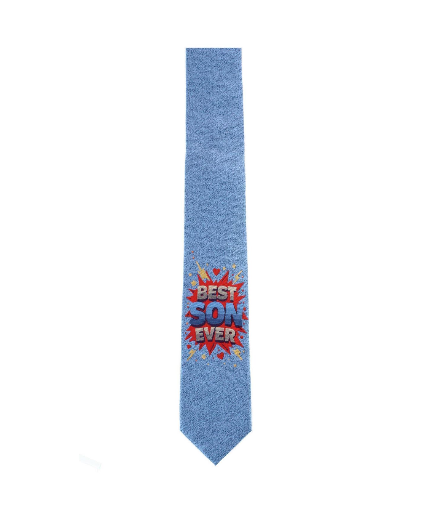 Мужской галстук TRAFALGAR Boy's Best Son Ever Novelty Silk Necktie, цвет: Синий — фото 2
