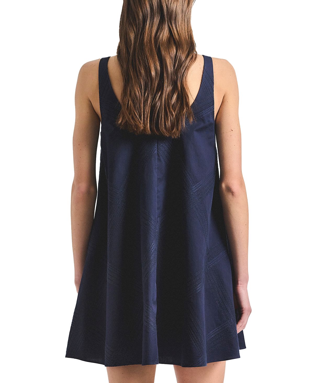 Derek Lam 10 Crosby Women's Emery Embroidered Twill Trapeze Dress view 4 — MAYCSS fashion products