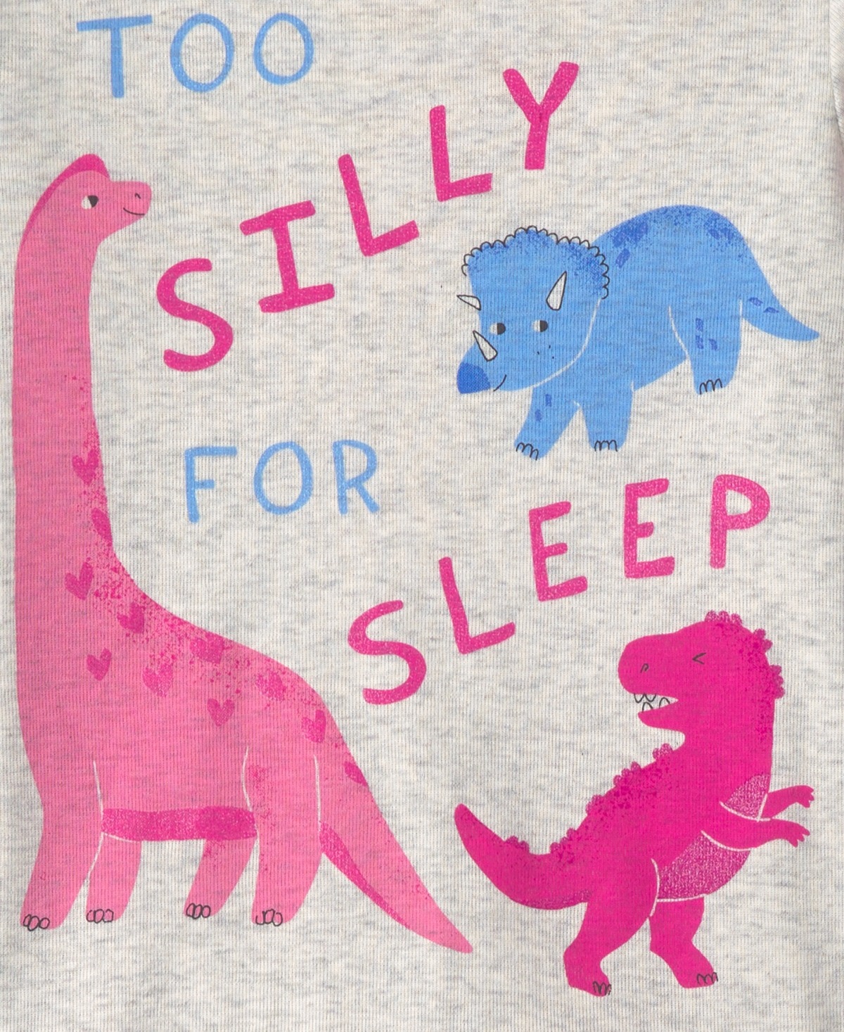 Carter's Toddler Girls' 2T-5T Dino Heart Snug Fit Sleep & Play, 4-Piece Set