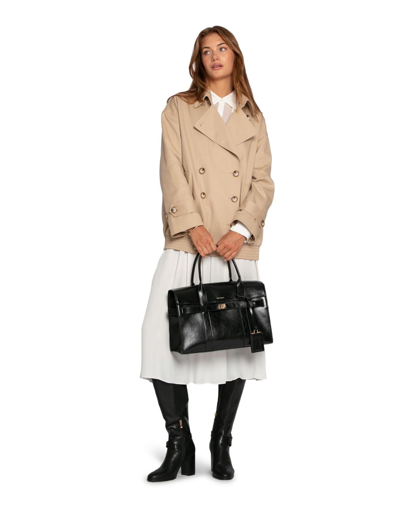 Женская куртка Belle & Bloom Weekend Trench Bomber, цвет: Рыжевато-коричневый — фото 6