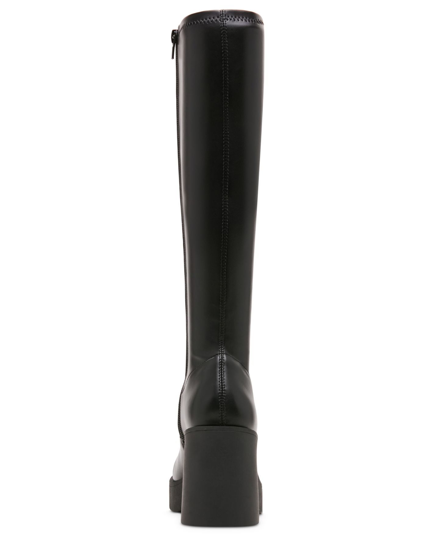 Женские ботинки Madden Girl Spy Stretch Knee High Block Heel, цвет: Чёрный — фото 3