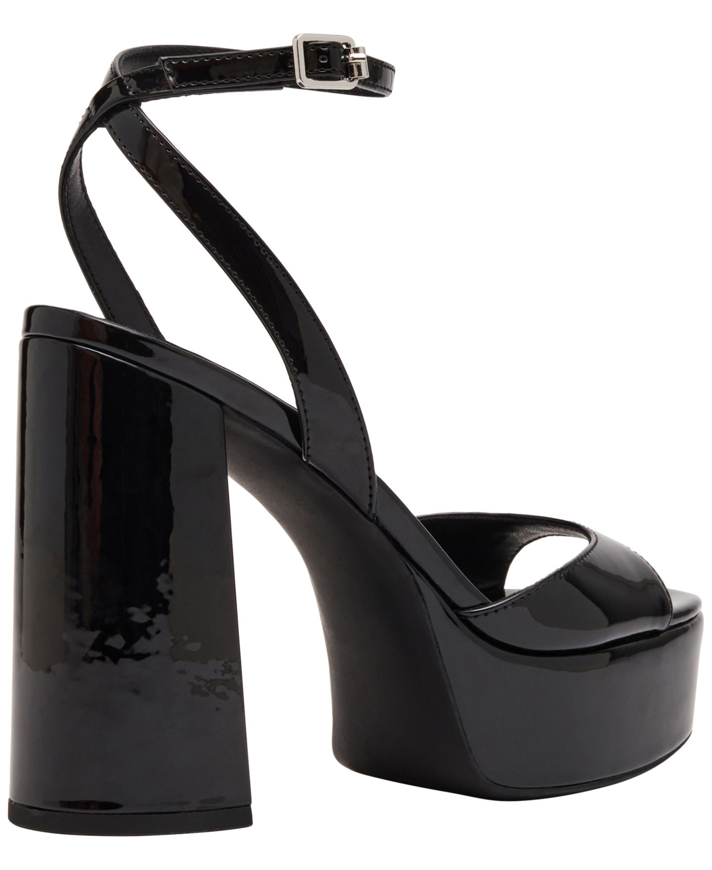 Женские сандалии Madden Girl Kiss Two Piece Block Heel Platform Dress Sandals, цвет: Чёрный — фото 7