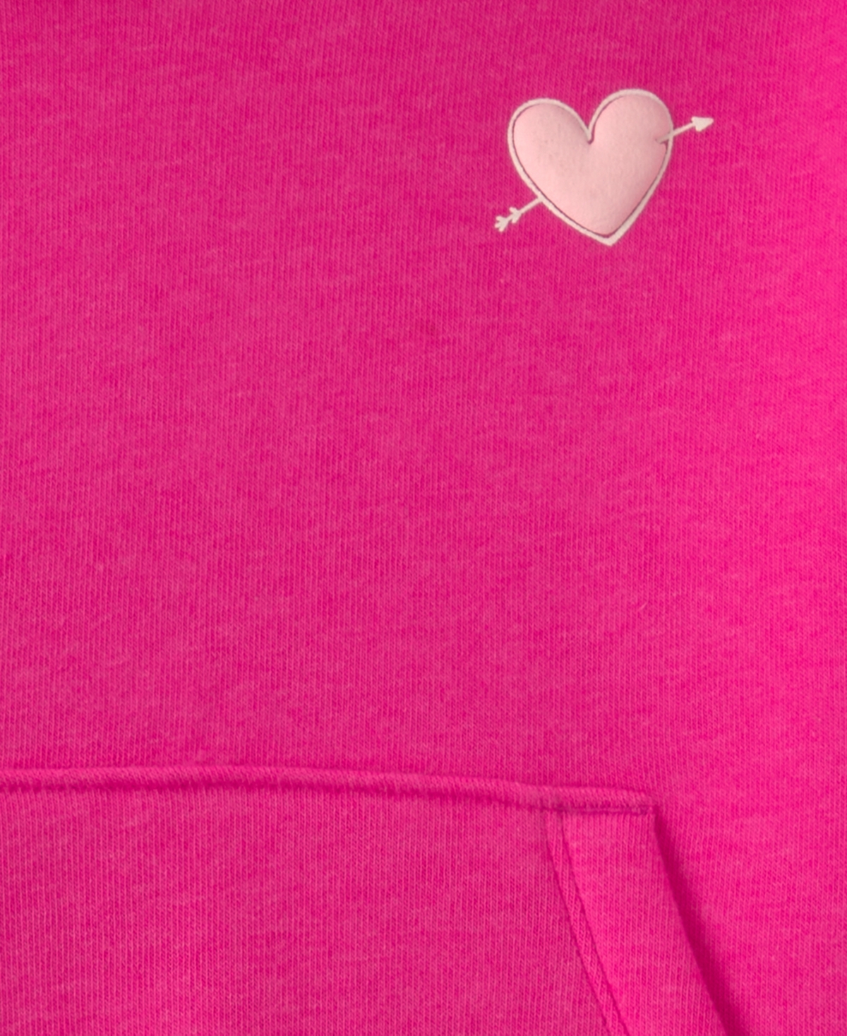 Carter's Toddler Girls' 2T-5T Heart Fleece Hoodie and Pants, 2-Piece Set