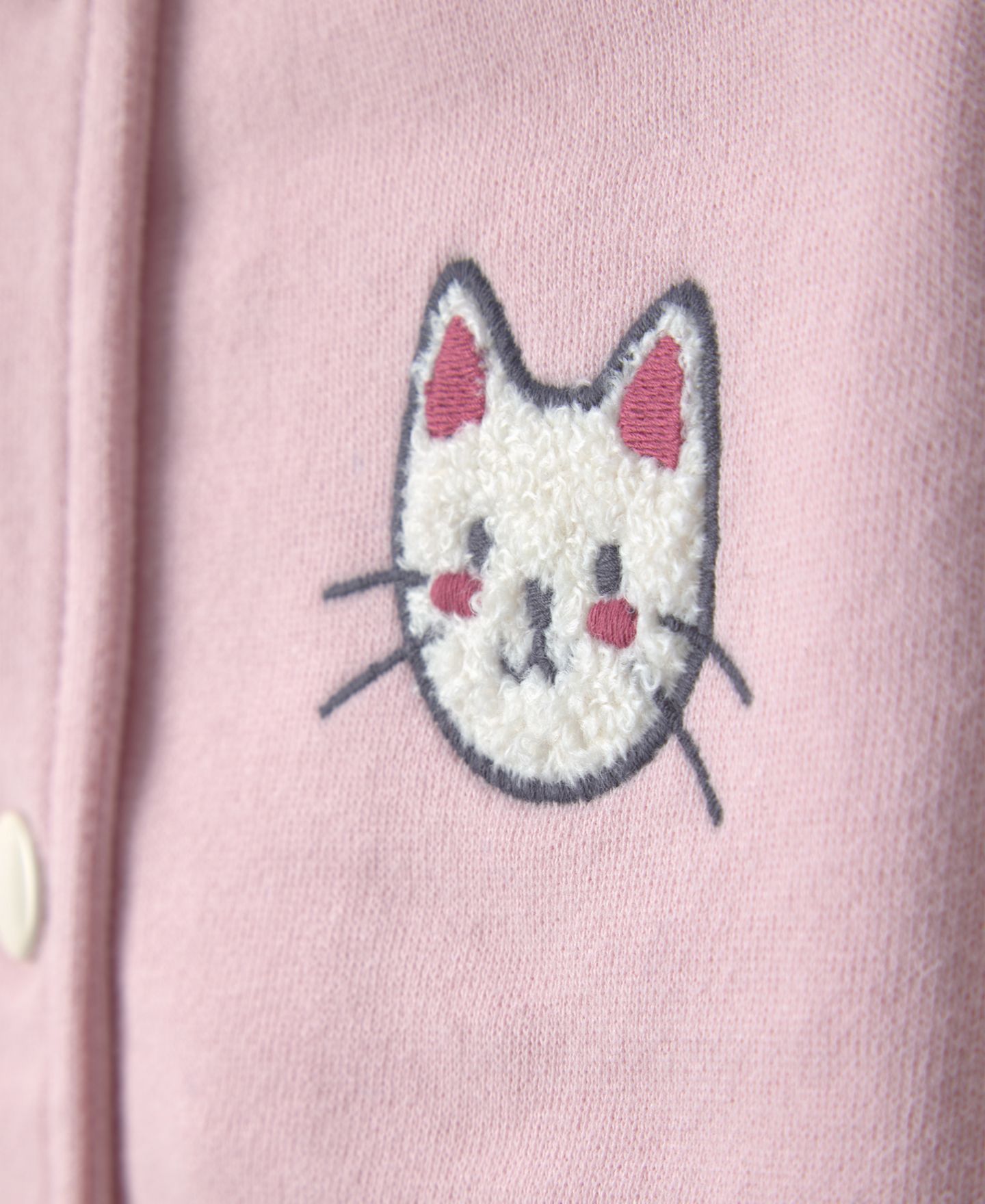 Детский комплект Carter's из 3 предметов: топ, куртка и брюки из футера с кошкой, 2T-5T, цвет: Розовый / Белый — фото 5