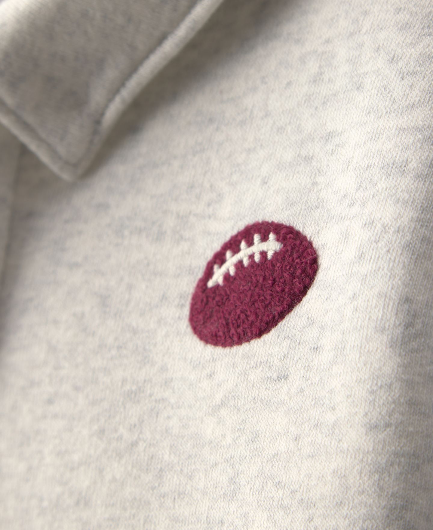 Детский флисовый комплект Carter's Football для мальчиков 2T-5T: топ-поло и брюки, цвет: Серый / Бордовый — фото 5