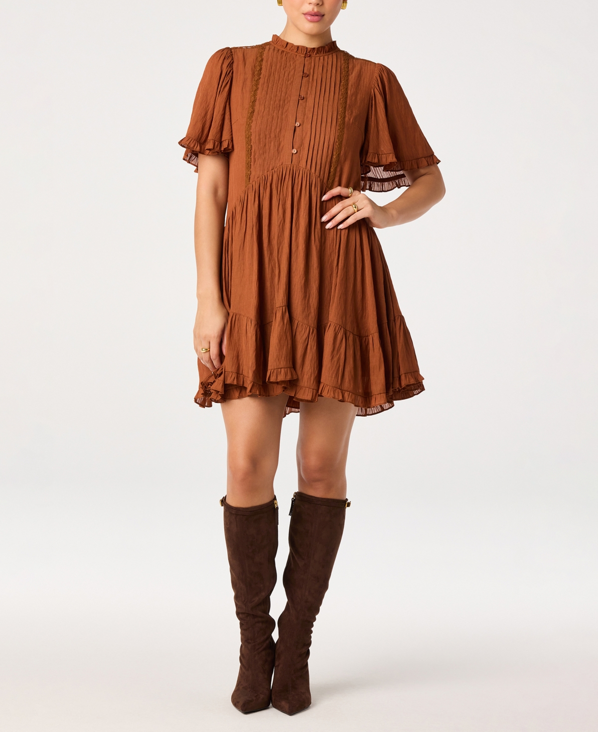 Astr the Label Women's Short-Sleeve Randi Dress
