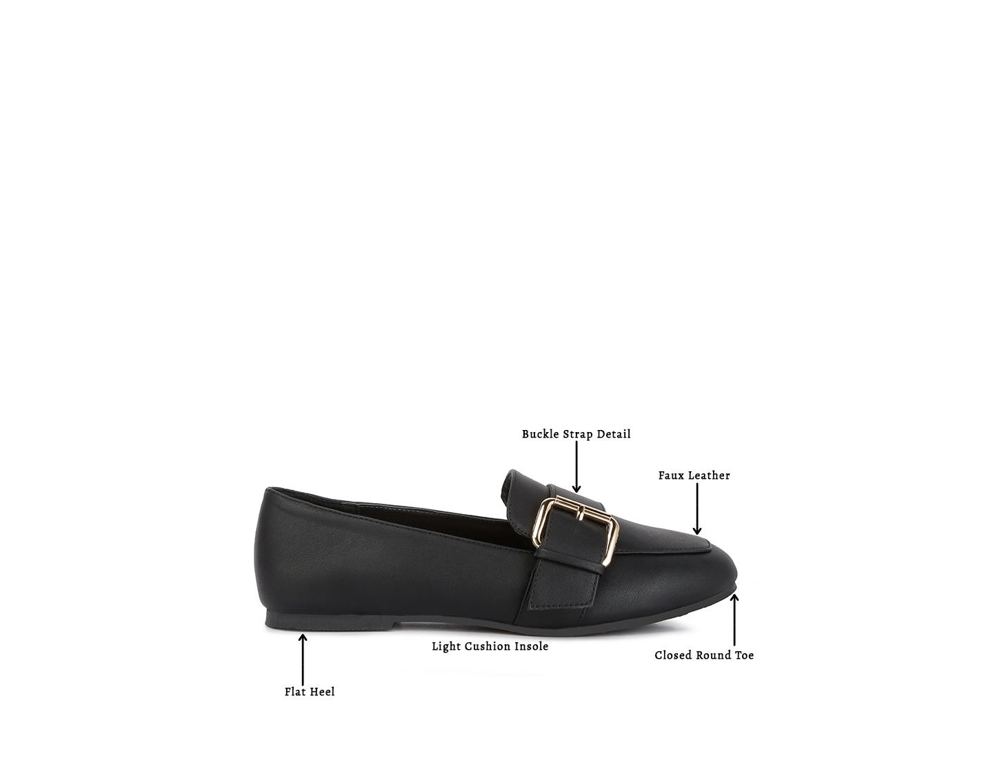 Женские туфли London Rag Saskia pin buckle detail — фото 25