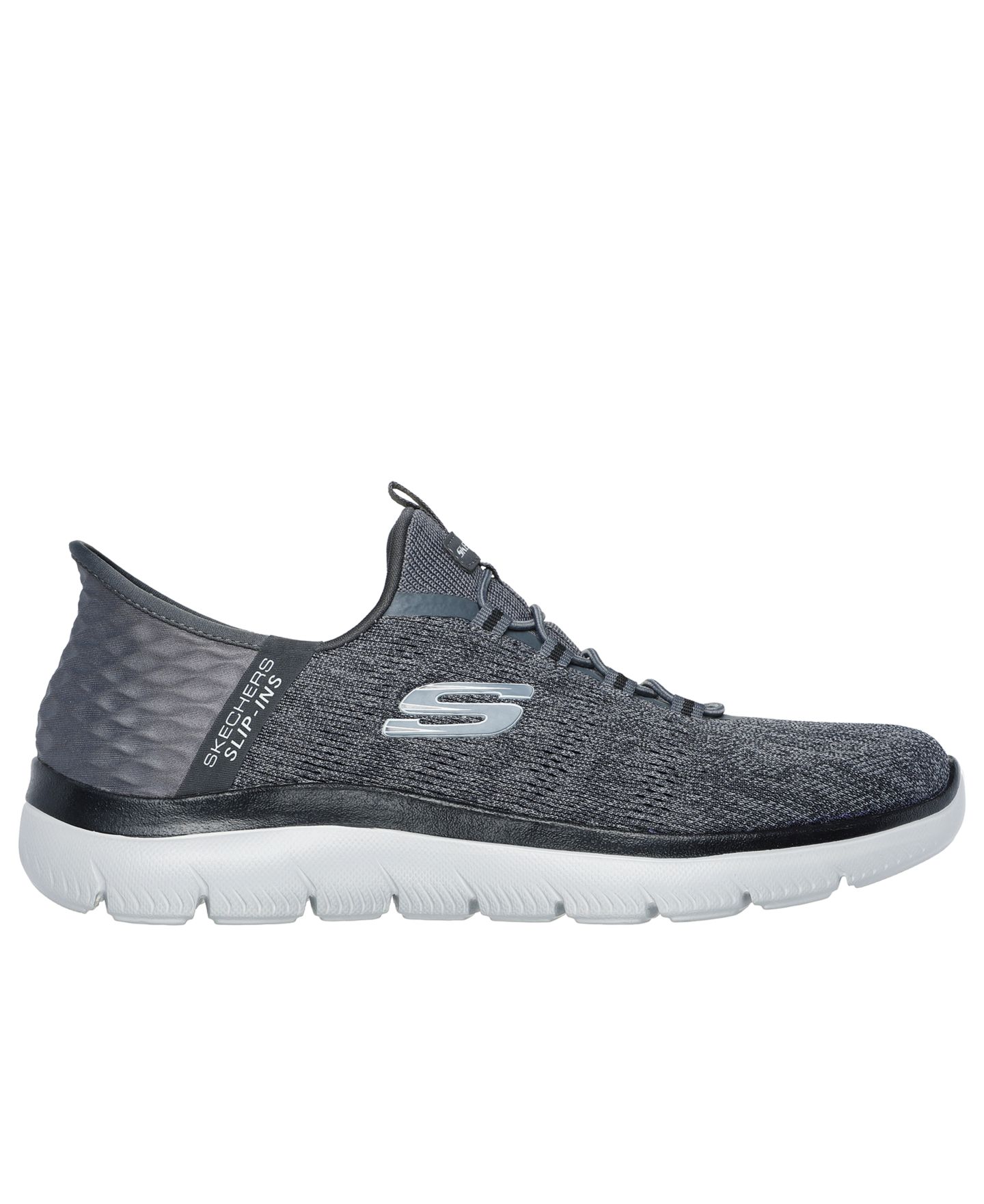 Мужские кроссовки Skechers Slip-Ins: Summits - Key Pace Walking, цвет: Угольный — фото 2