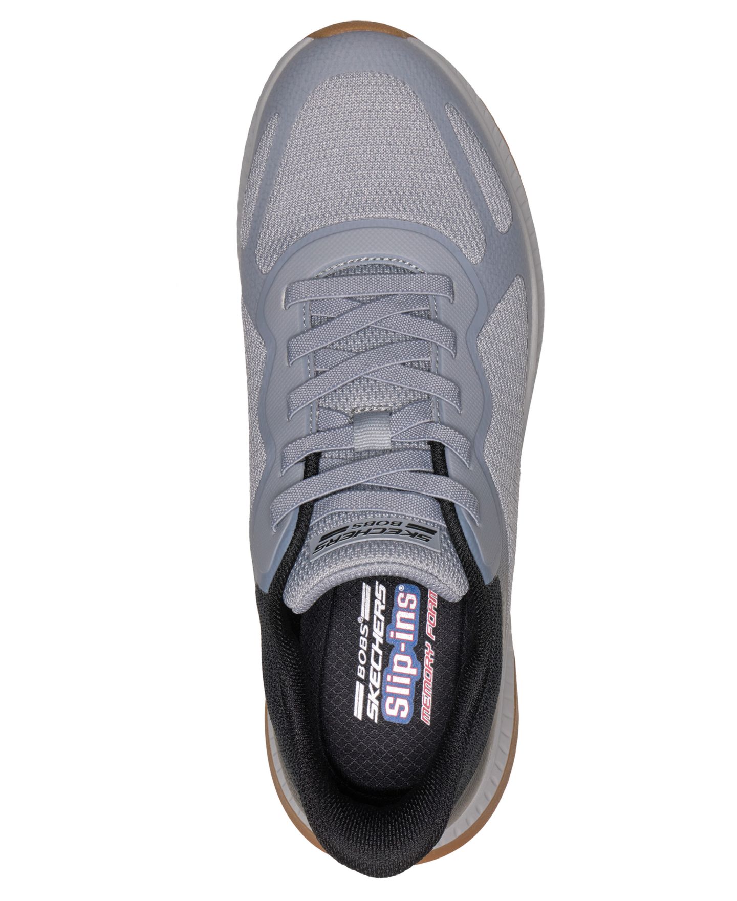 Мужские кроссовки Skechers Slip-Ins: Bobs Sport Squad Chaos 4 Lifestyle, цвет: Серый / Разноцветный — фото 5