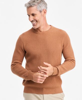 Men's Cardigan Stitch Sweater