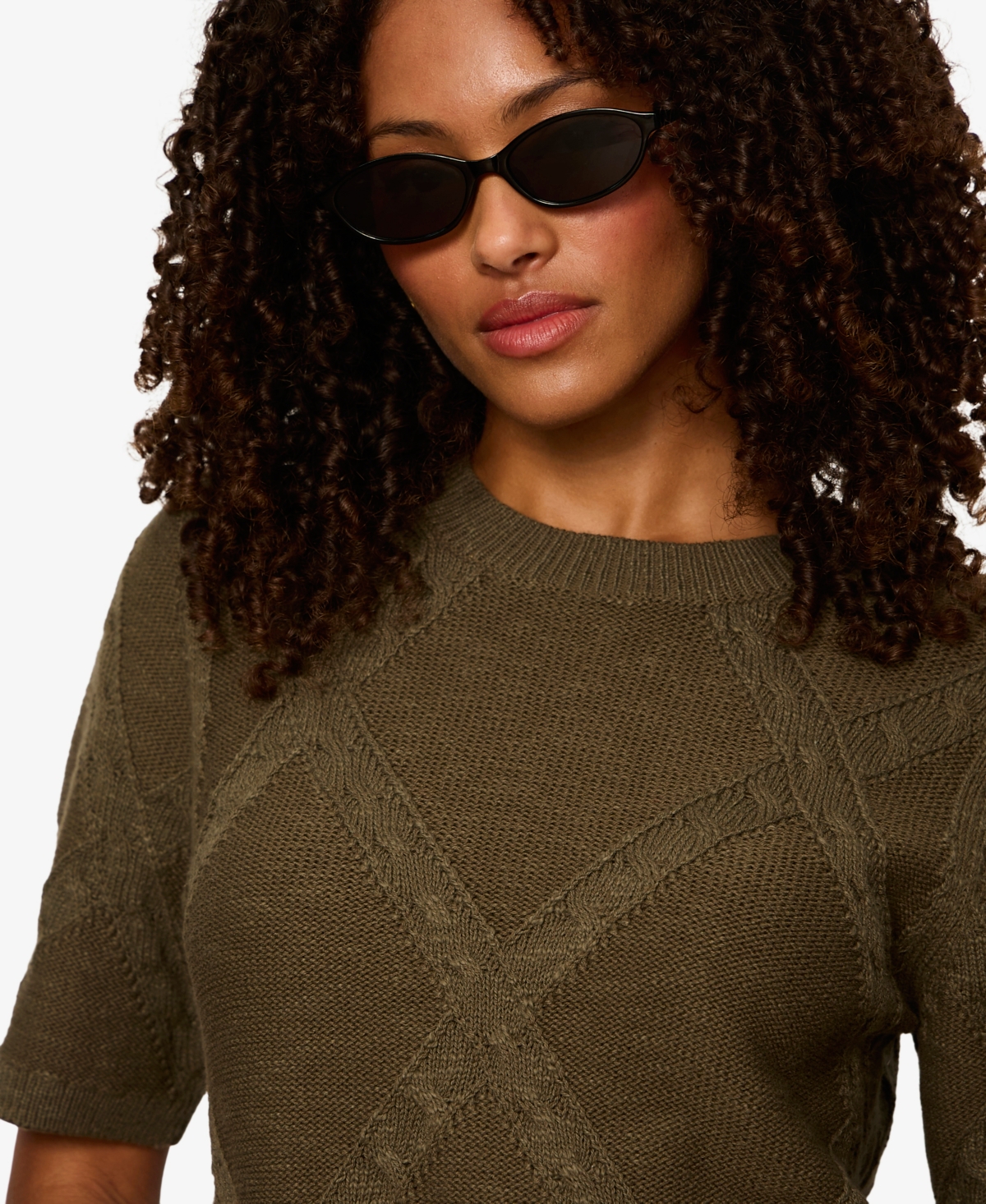 Sanctuary Women's Short-Sleeve Cotton Sweater T-Shirt