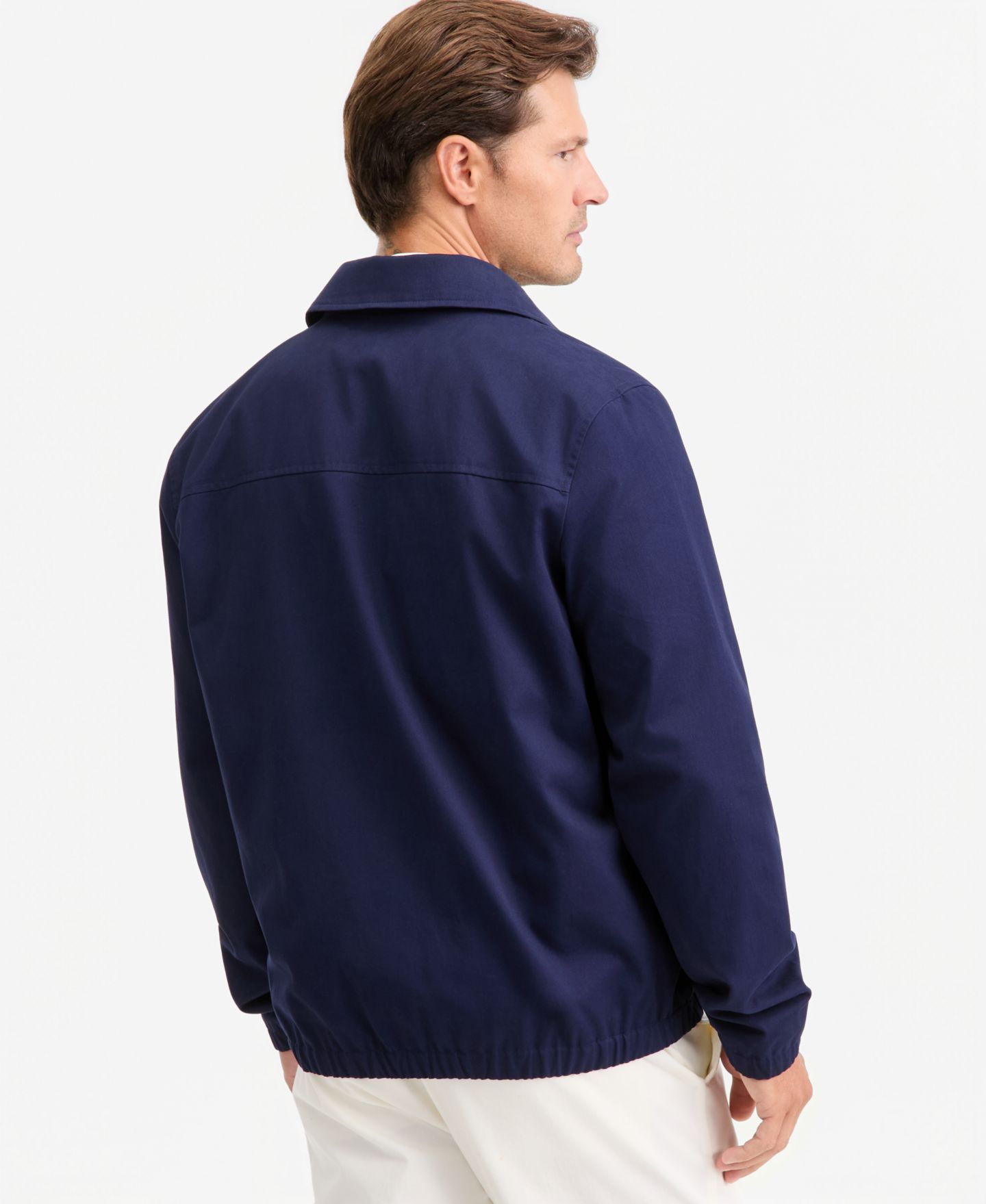 Мужская куртка Club Room Lightweight Harrington, цвет: Тёмно-синий — фото 2