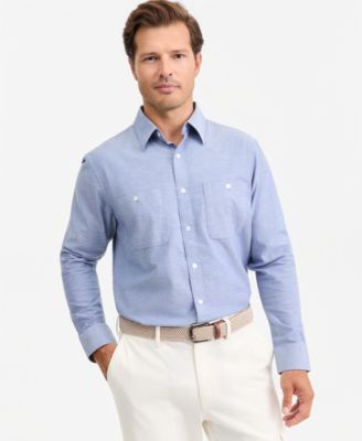 Men's Two-Pocket Long-Sleeve Oxford Shirt
