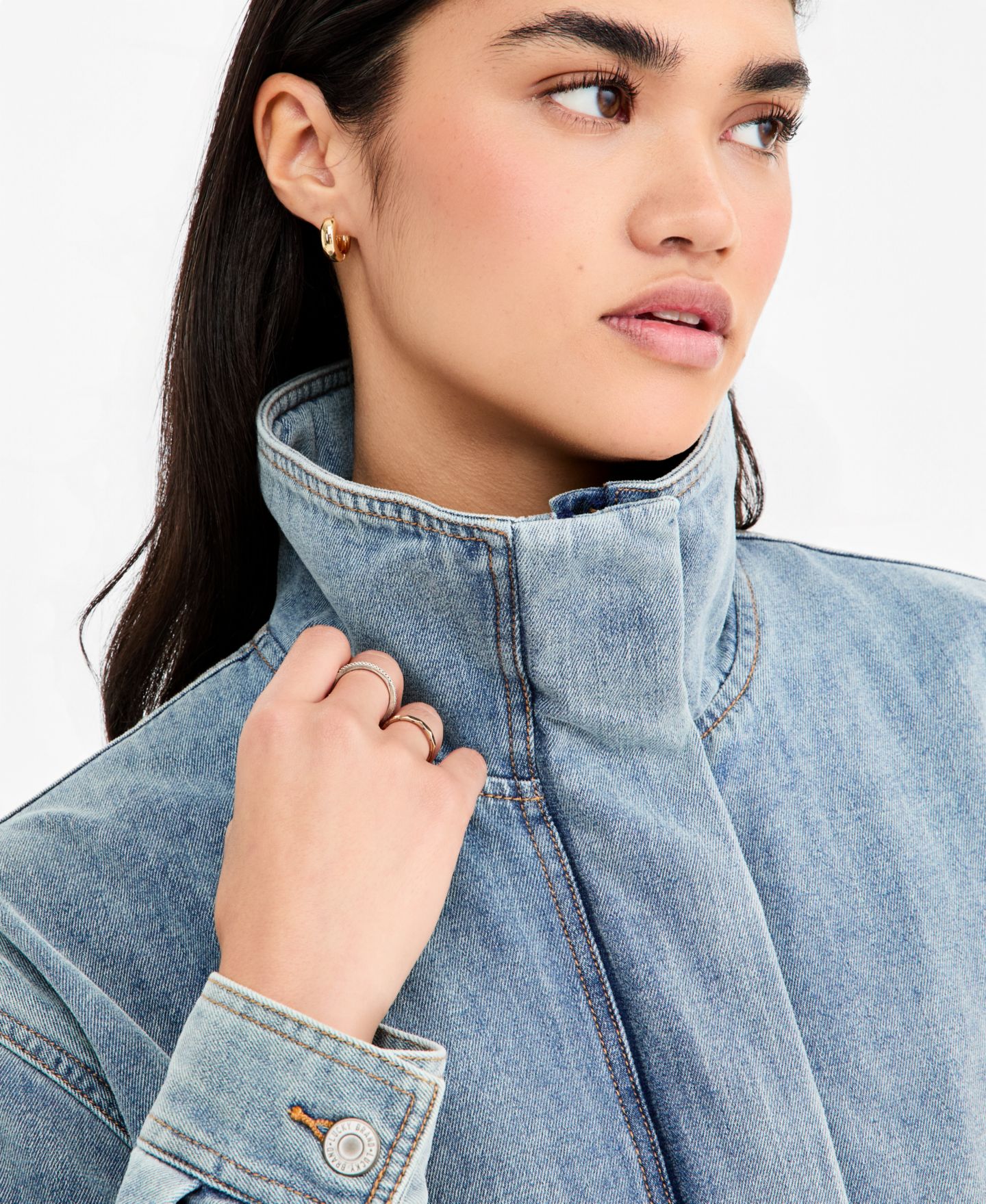Женская куртка Lucky Brand Luxe Velvet Cropped Denim, цвет: Варёный — фото 3
