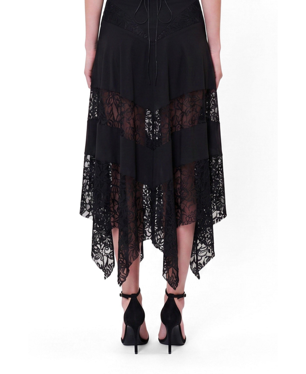 Pcfg Women's Daydreamers Asymmetric Lace Detail Skirt