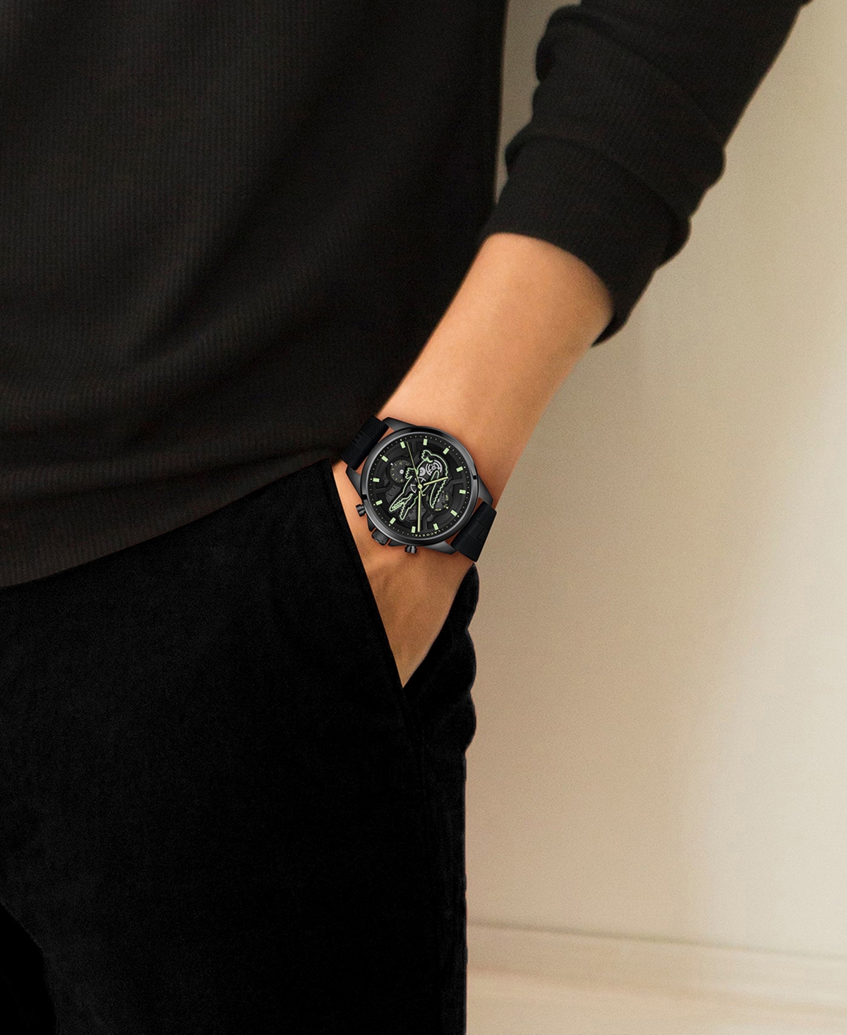Lacoste Men's Quartz Arthor Silicone Strap Watch 43mm