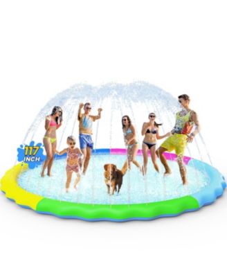 Non-Slip Splash Pad Sprinkler Pool Outdoor Water Play Mat Pet Dog