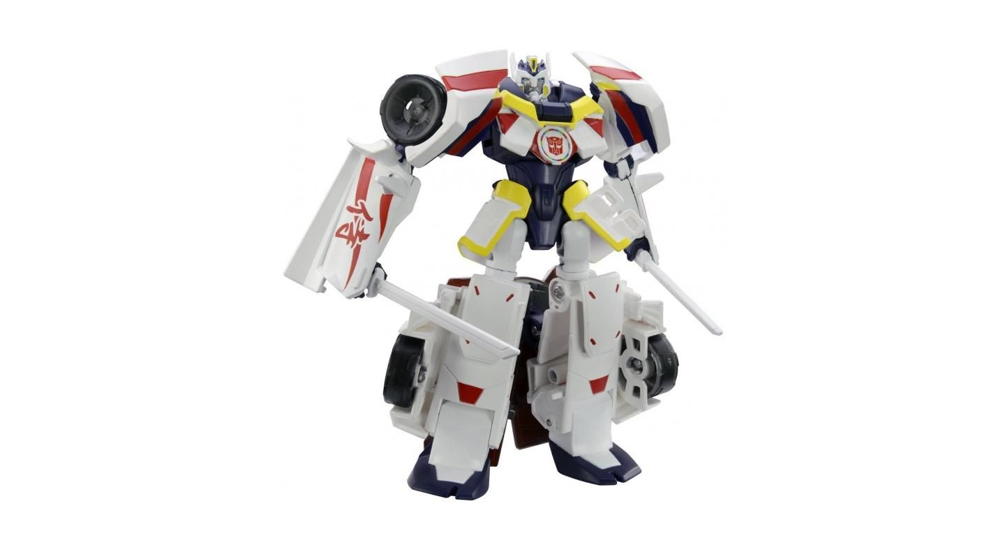 Детские фигурки Transformers Japanese Exclusive Drift Origin and Jazz Battle Mode 2-Piece Action Figures, Ages 11+ — фото 2