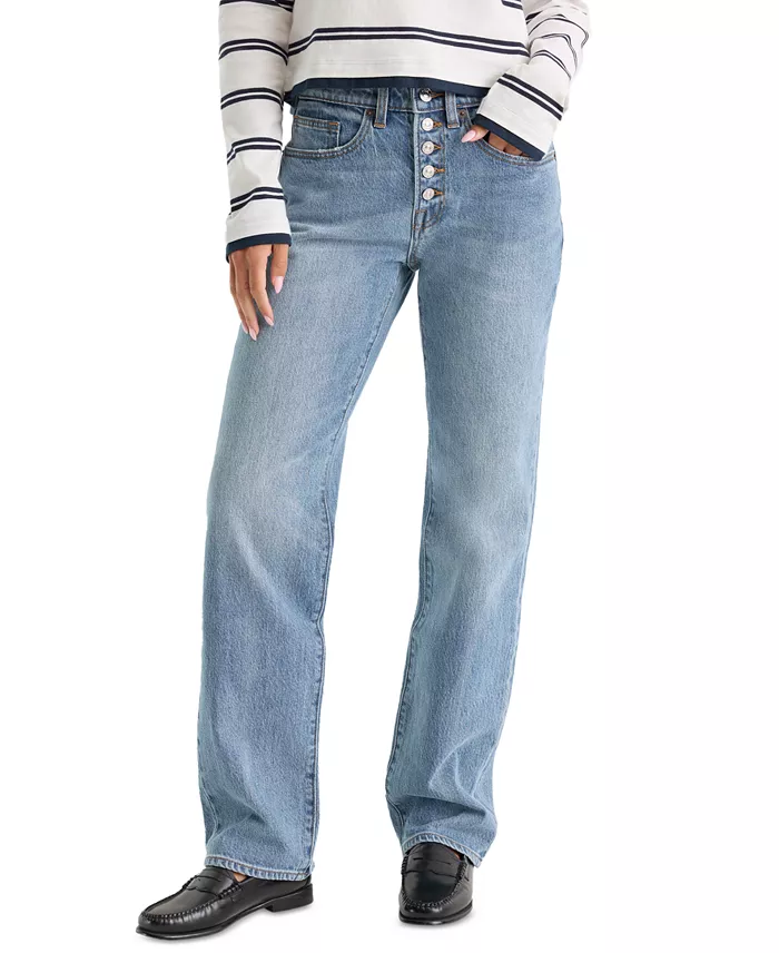 Women's Vintage Mid-Rise Straight Jeans