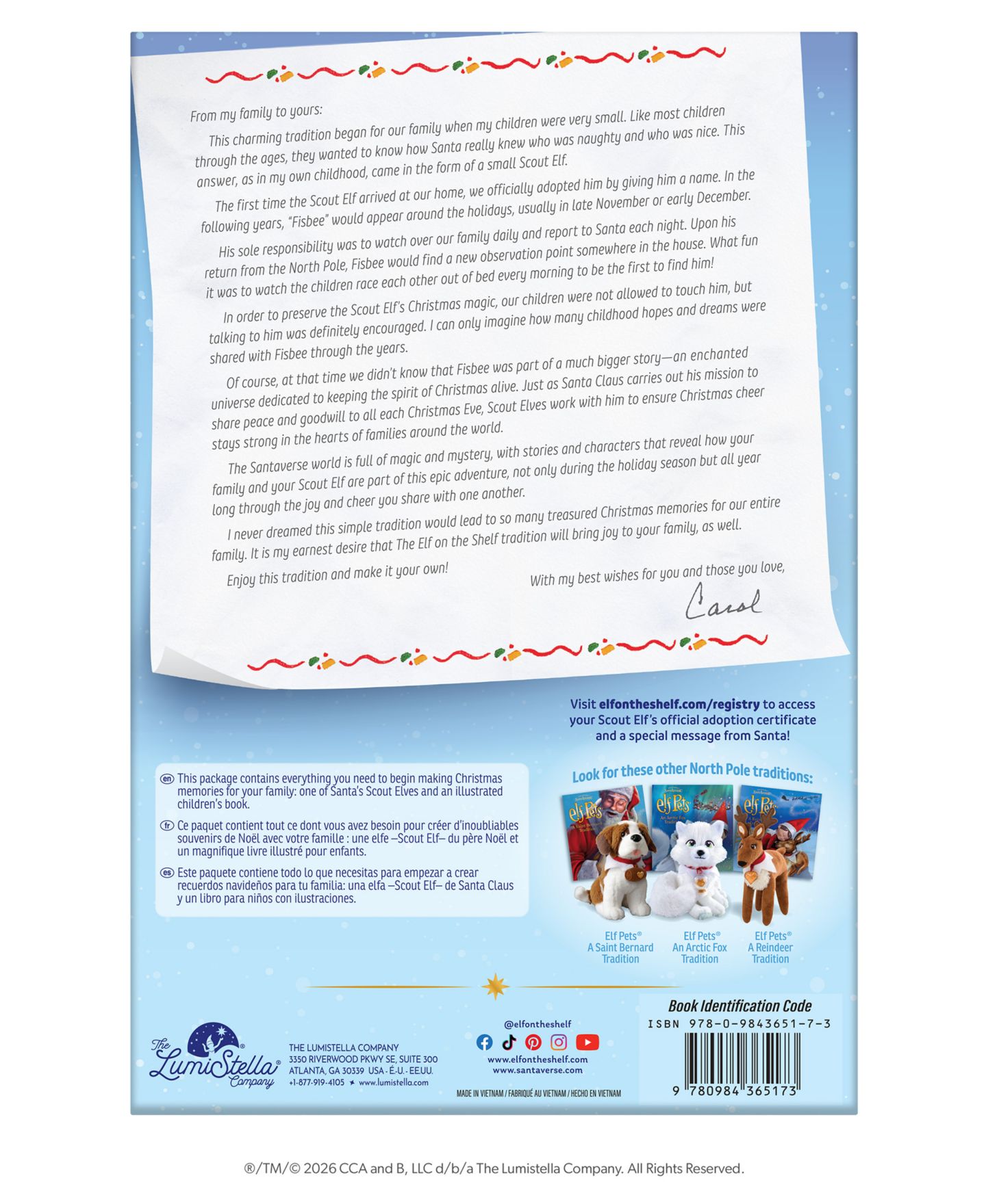 Детские фигурки Elf on the Shelf Girl Scout Elf 4-Piece Poseable Collectible Doll, Figure, Storybook and Keepsake Box, Ages 3+ — фото 5